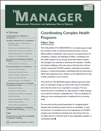 Coordinating Complex Health Programs The Manager Image
