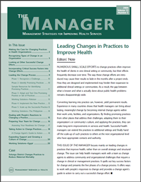 Leading Changes in Practice Improve Health The Manager Image
