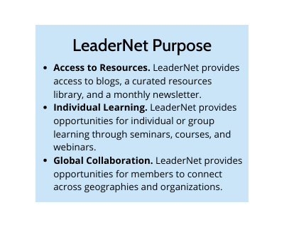 LeaderNet Purpose